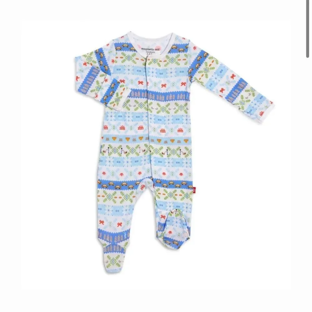 Magnetic Me Isle Always Love NY Modal Magnetic Footie 3-6m NWT and in packaging